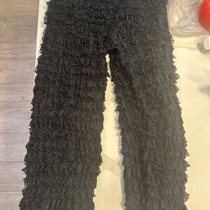 SofistafunkTextured Black Leggings